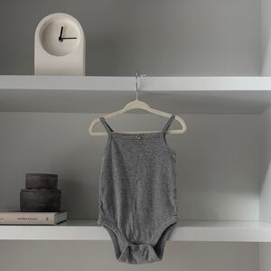 GAP Gray Knit Girls' Sleeveless Bodysuit